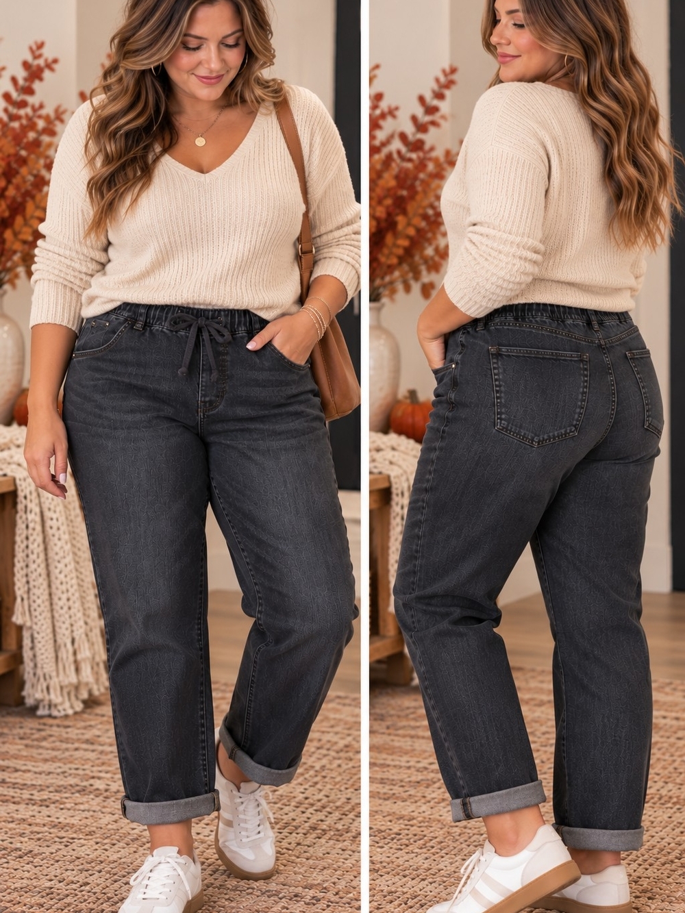 WallFlower NWT Insta Chill Tomboy Fit Black Denim Jogger Jeans Size 11/30